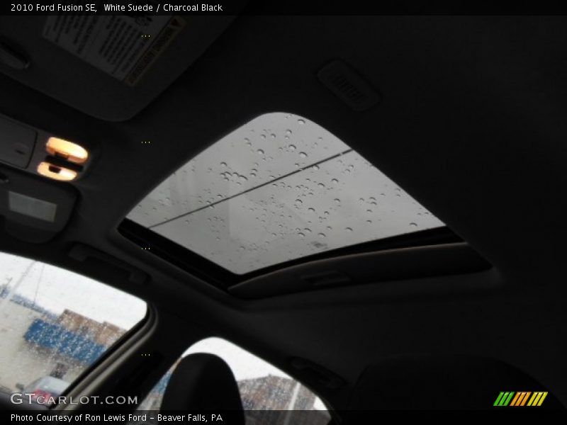 White Suede / Charcoal Black 2010 Ford Fusion SE