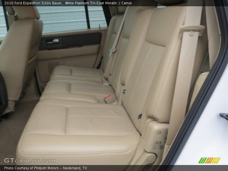 White Platinum Tri-Coat Metallic / Camel 2010 Ford Expedition Eddie Bauer
