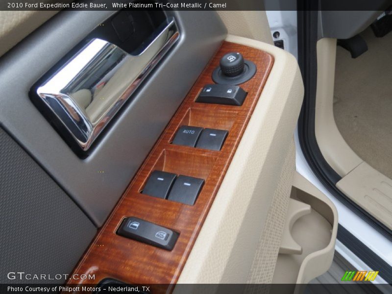 White Platinum Tri-Coat Metallic / Camel 2010 Ford Expedition Eddie Bauer