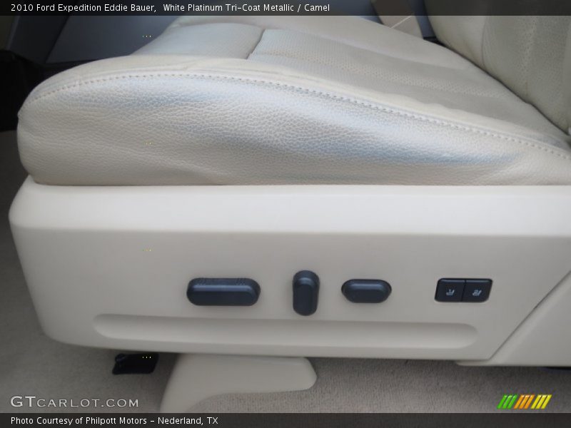 White Platinum Tri-Coat Metallic / Camel 2010 Ford Expedition Eddie Bauer