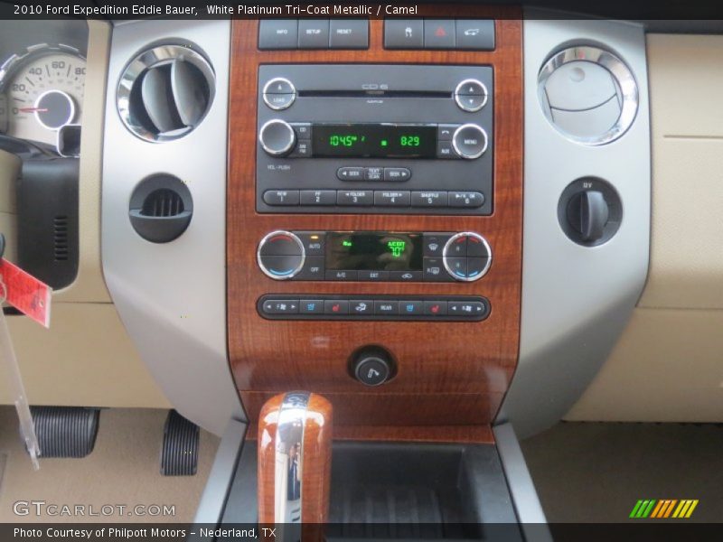 White Platinum Tri-Coat Metallic / Camel 2010 Ford Expedition Eddie Bauer