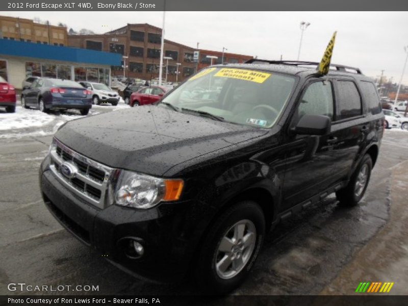 Ebony Black / Stone 2012 Ford Escape XLT 4WD