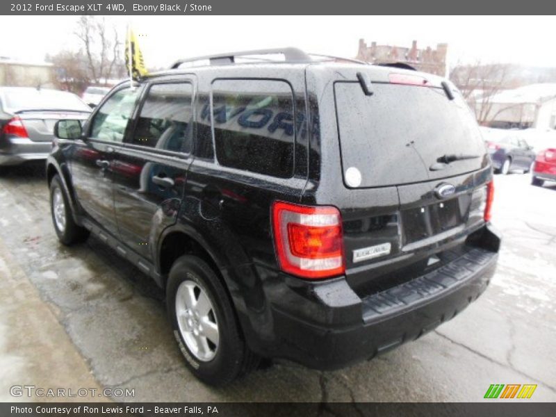 Ebony Black / Stone 2012 Ford Escape XLT 4WD
