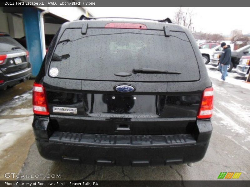 Ebony Black / Stone 2012 Ford Escape XLT 4WD