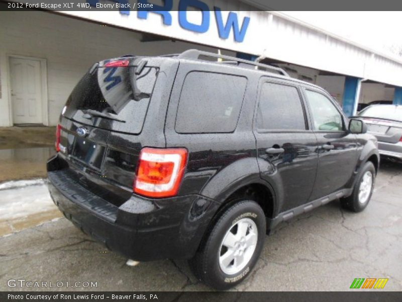 Ebony Black / Stone 2012 Ford Escape XLT 4WD