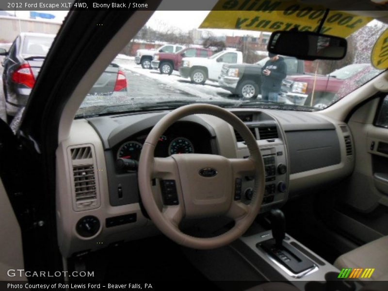 Ebony Black / Stone 2012 Ford Escape XLT 4WD
