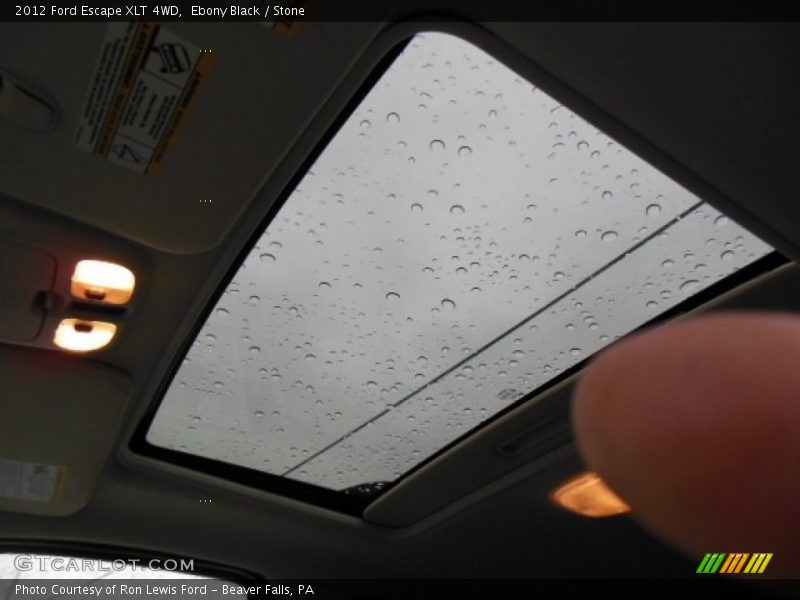 Ebony Black / Stone 2012 Ford Escape XLT 4WD