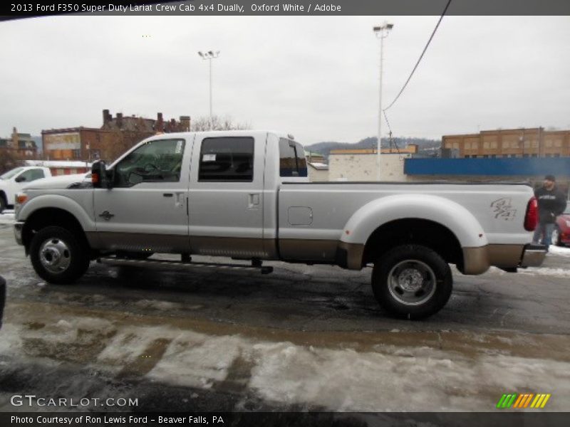 Oxford White / Adobe 2013 Ford F350 Super Duty Lariat Crew Cab 4x4 Dually