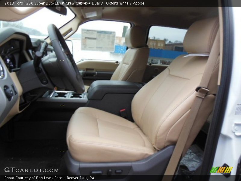 Oxford White / Adobe 2013 Ford F350 Super Duty Lariat Crew Cab 4x4 Dually