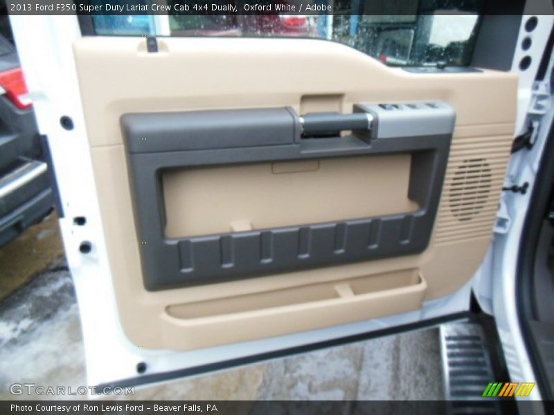 Oxford White / Adobe 2013 Ford F350 Super Duty Lariat Crew Cab 4x4 Dually