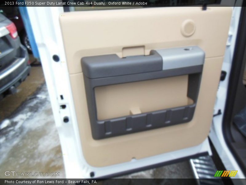 Oxford White / Adobe 2013 Ford F350 Super Duty Lariat Crew Cab 4x4 Dually