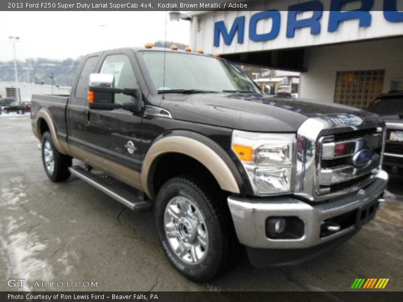 Kodiak Brown Metallic / Adobe 2013 Ford F250 Super Duty Lariat SuperCab 4x4