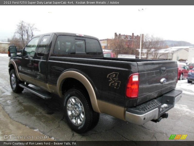 Kodiak Brown Metallic / Adobe 2013 Ford F250 Super Duty Lariat SuperCab 4x4