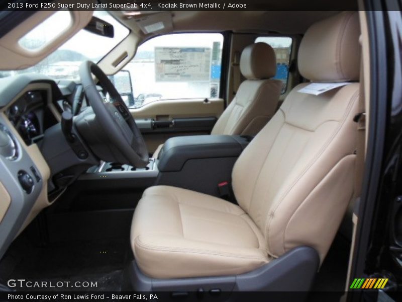 Front Seat of 2013 F250 Super Duty Lariat SuperCab 4x4