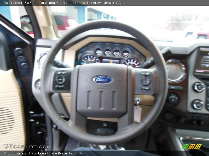 Kodiak Brown Metallic / Adobe 2013 Ford F250 Super Duty Lariat SuperCab 4x4