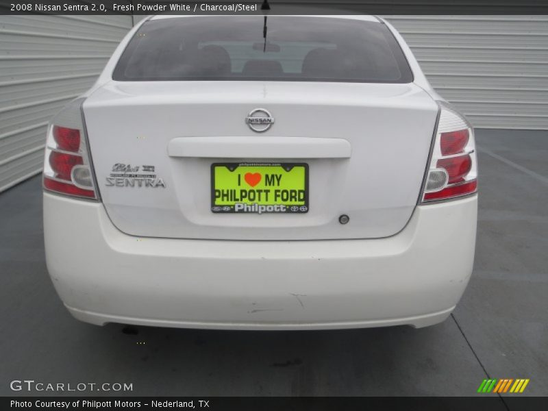 Fresh Powder White / Charcoal/Steel 2008 Nissan Sentra 2.0