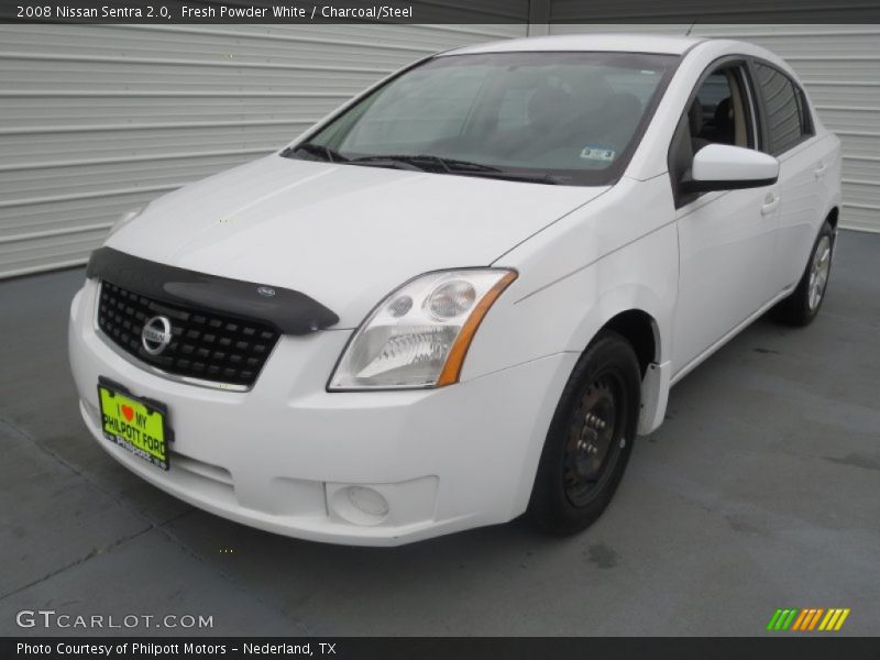 Fresh Powder White / Charcoal/Steel 2008 Nissan Sentra 2.0