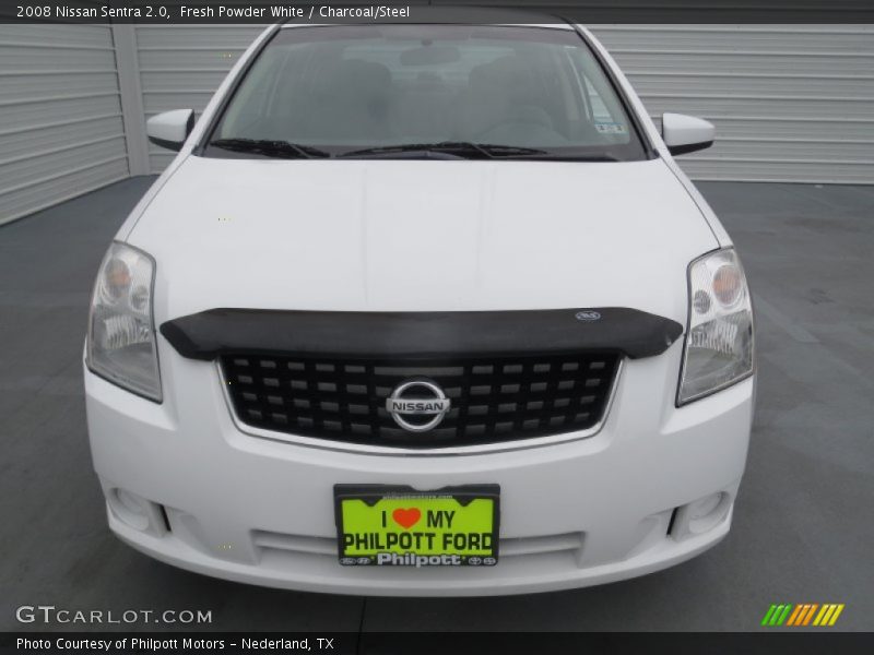 Fresh Powder White / Charcoal/Steel 2008 Nissan Sentra 2.0
