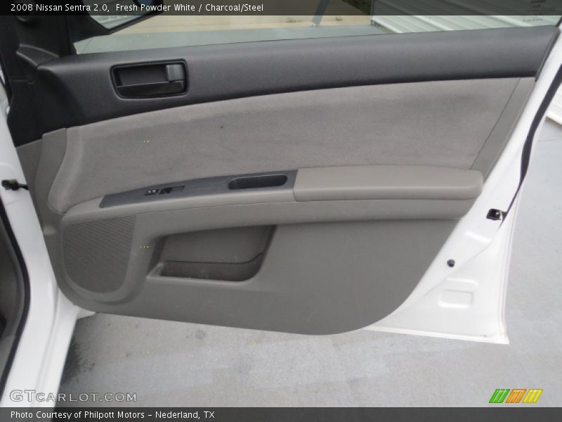 Fresh Powder White / Charcoal/Steel 2008 Nissan Sentra 2.0