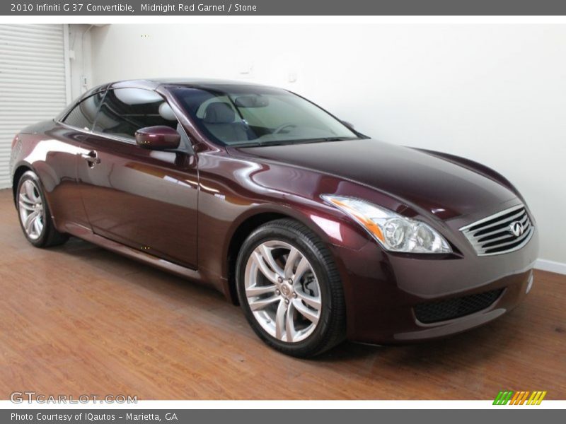 Midnight Red Garnet / Stone 2010 Infiniti G 37 Convertible