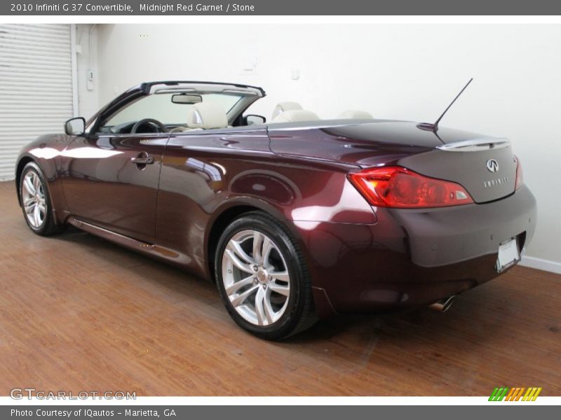 Midnight Red Garnet / Stone 2010 Infiniti G 37 Convertible