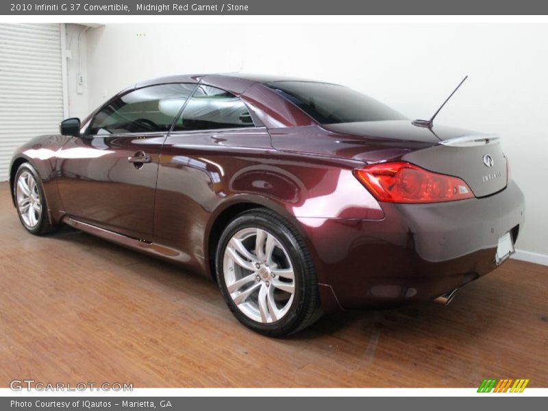 Midnight Red Garnet / Stone 2010 Infiniti G 37 Convertible