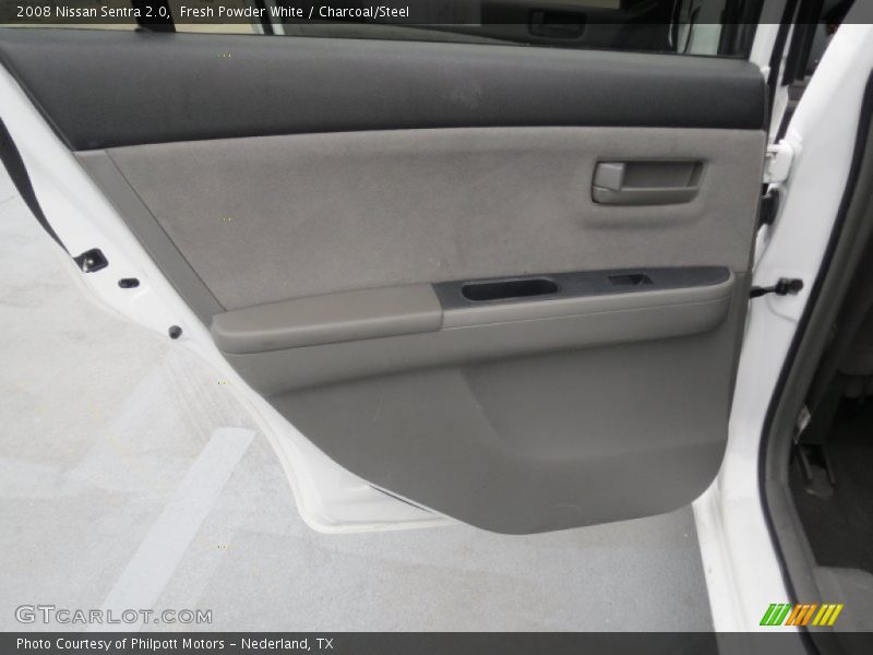Fresh Powder White / Charcoal/Steel 2008 Nissan Sentra 2.0