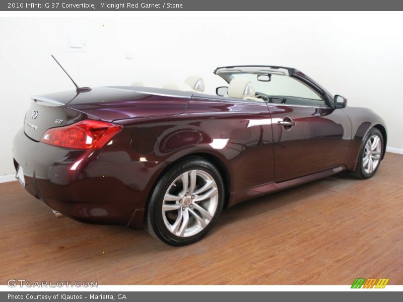 Midnight Red Garnet / Stone 2010 Infiniti G 37 Convertible