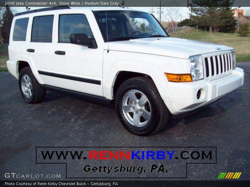 Stone White / Medium Slate Gray 2006 Jeep Commander 4x4