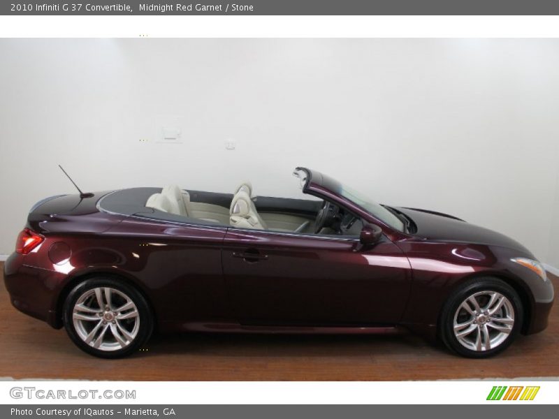 Midnight Red Garnet / Stone 2010 Infiniti G 37 Convertible