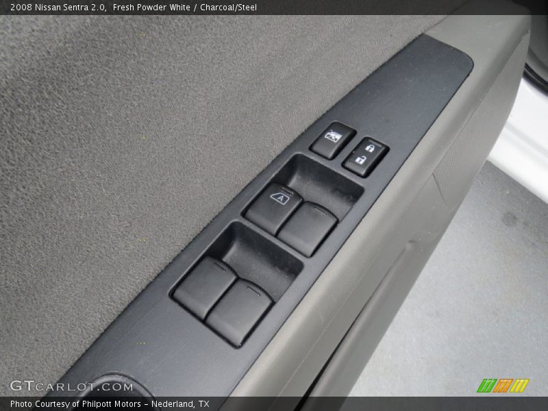 Fresh Powder White / Charcoal/Steel 2008 Nissan Sentra 2.0