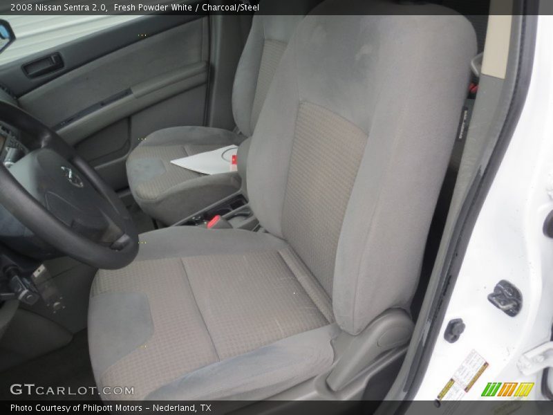 Fresh Powder White / Charcoal/Steel 2008 Nissan Sentra 2.0