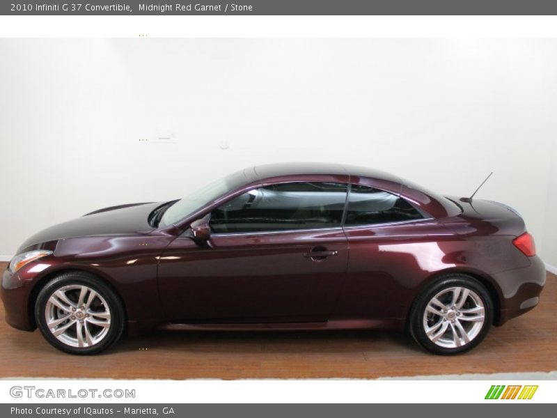 Midnight Red Garnet / Stone 2010 Infiniti G 37 Convertible