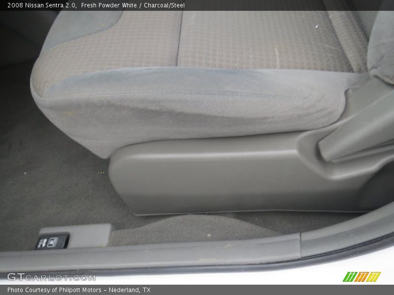 Fresh Powder White / Charcoal/Steel 2008 Nissan Sentra 2.0