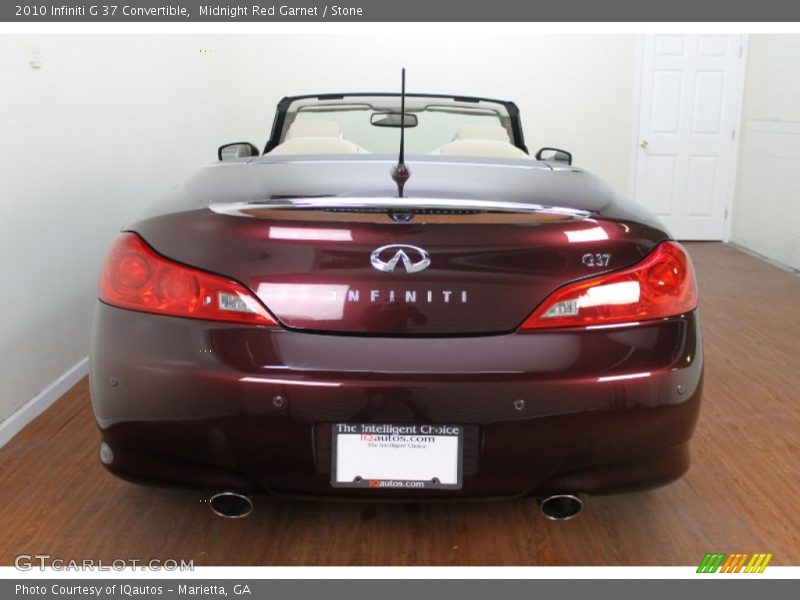 Midnight Red Garnet / Stone 2010 Infiniti G 37 Convertible