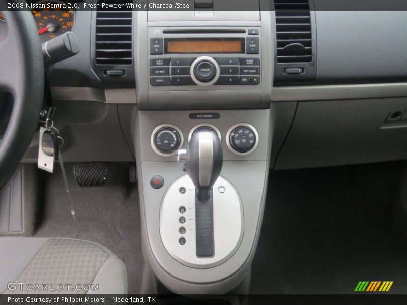 Fresh Powder White / Charcoal/Steel 2008 Nissan Sentra 2.0