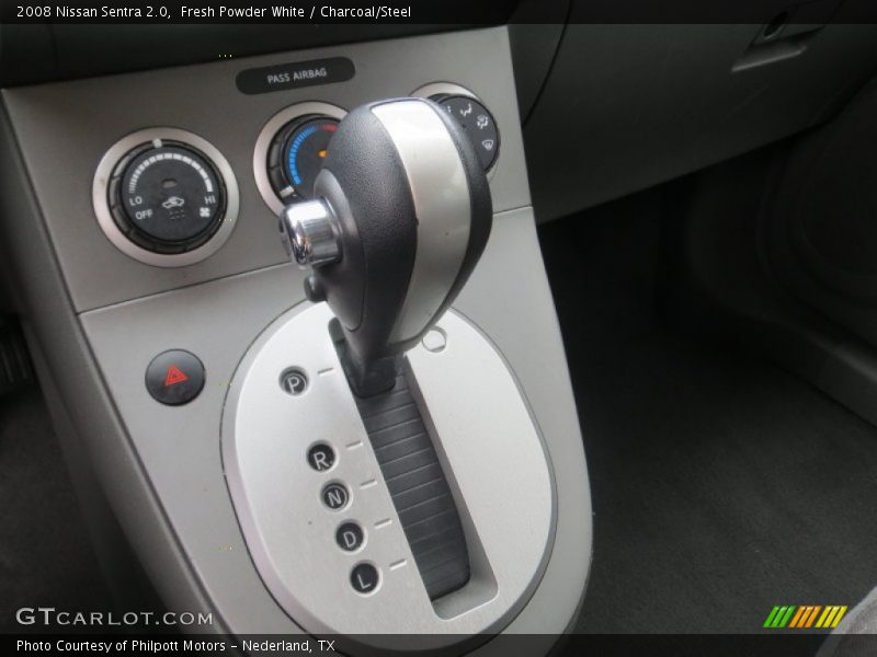 Fresh Powder White / Charcoal/Steel 2008 Nissan Sentra 2.0
