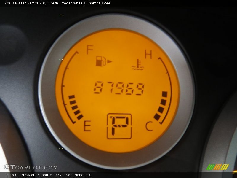 Fresh Powder White / Charcoal/Steel 2008 Nissan Sentra 2.0