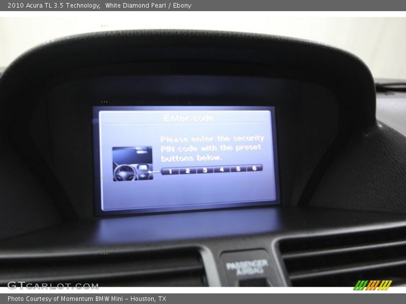 White Diamond Pearl / Ebony 2010 Acura TL 3.5 Technology