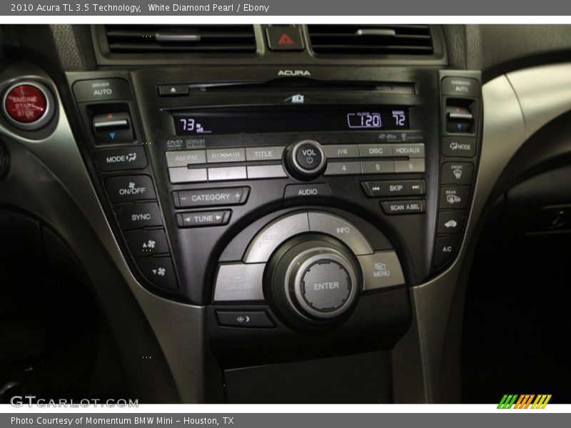 White Diamond Pearl / Ebony 2010 Acura TL 3.5 Technology