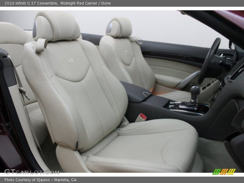 Front Seat of 2010 G 37 Convertible