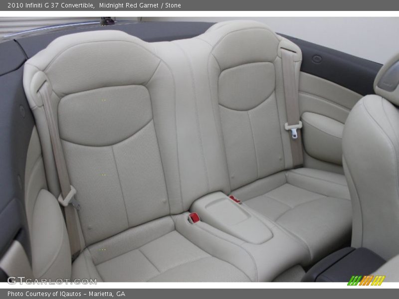 Rear Seat of 2010 G 37 Convertible
