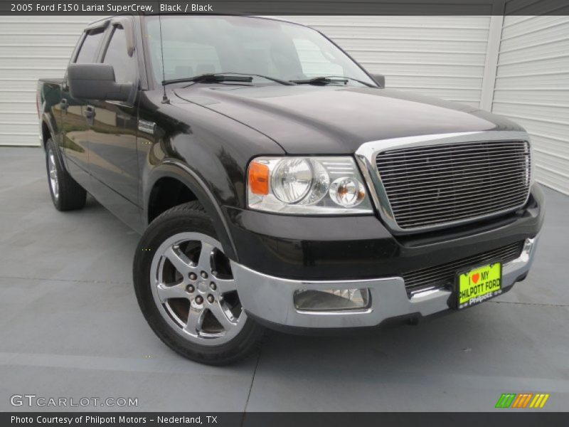 Black / Black 2005 Ford F150 Lariat SuperCrew