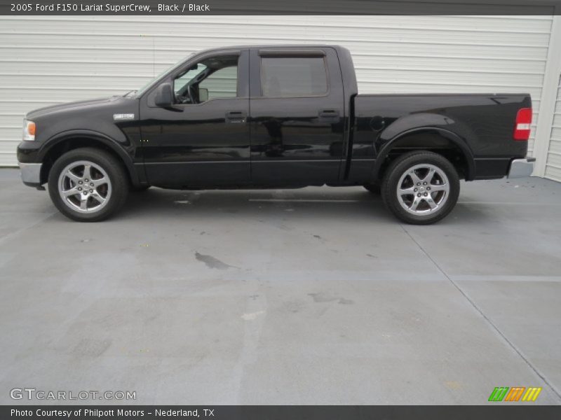 Black / Black 2005 Ford F150 Lariat SuperCrew