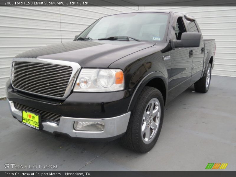 Black / Black 2005 Ford F150 Lariat SuperCrew