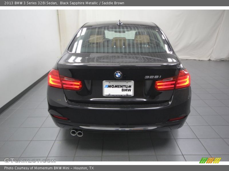 Black Sapphire Metallic / Saddle Brown 2013 BMW 3 Series 328i Sedan