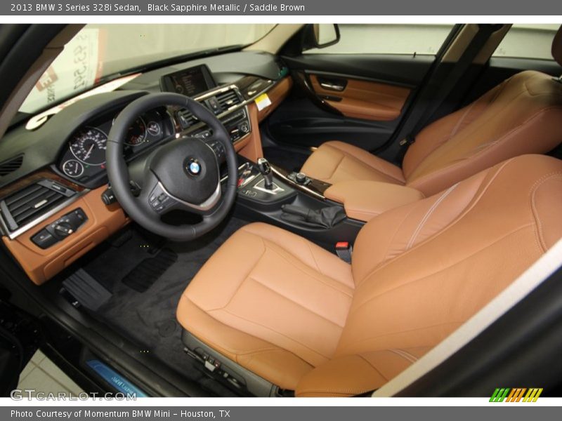 Black Sapphire Metallic / Saddle Brown 2013 BMW 3 Series 328i Sedan