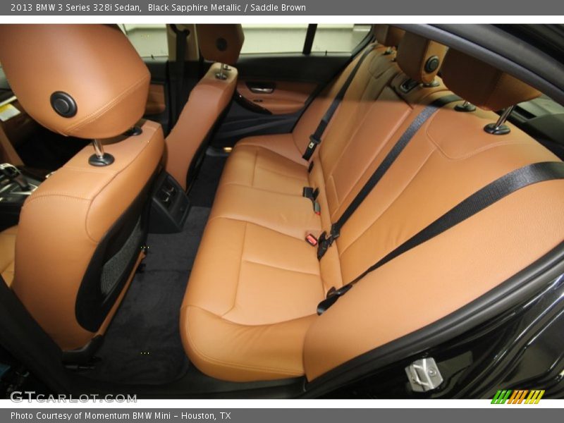 Black Sapphire Metallic / Saddle Brown 2013 BMW 3 Series 328i Sedan
