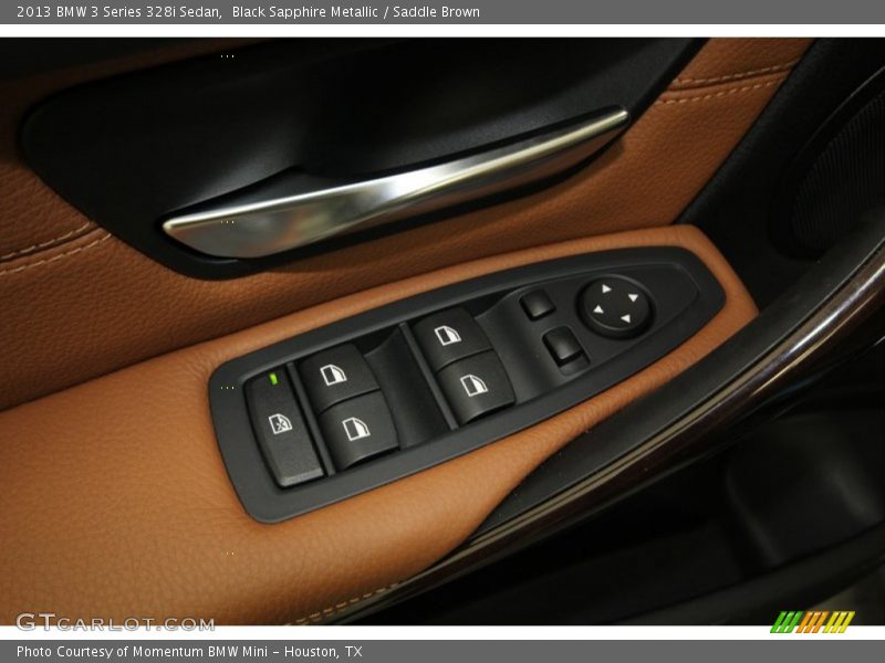 Black Sapphire Metallic / Saddle Brown 2013 BMW 3 Series 328i Sedan