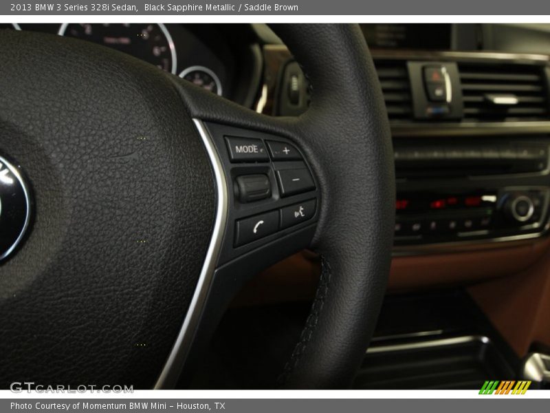 Black Sapphire Metallic / Saddle Brown 2013 BMW 3 Series 328i Sedan